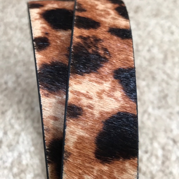 New! MICHAEL MICHAEL KORS pierced calf hair belt - Picture 5 of 7